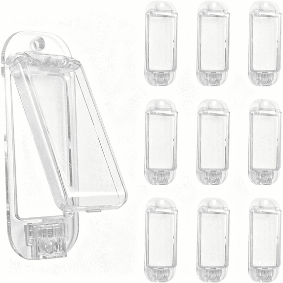 Packing Switching BPPEG 10 Pack Light Switch Cover Guard Clear Light Switch Lock Keeps ...