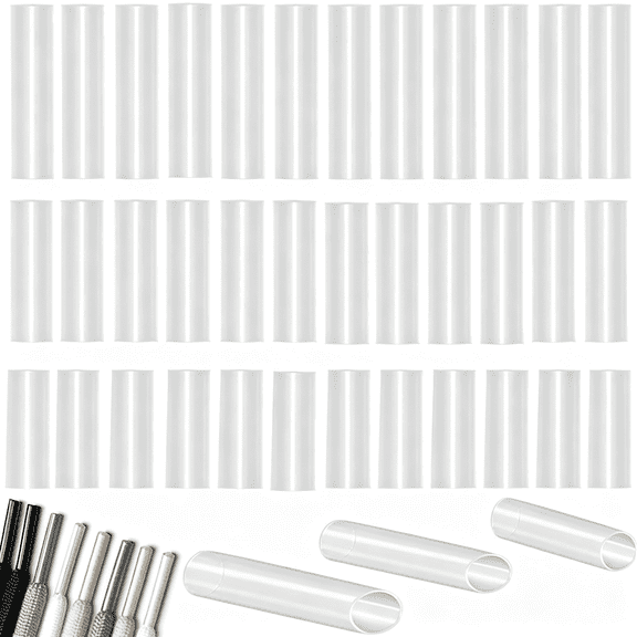 BPPEG 100-Pack Aglets for Shoelaces - 3 Sized Sneaker Shoe Lace Shortening Repair Aglet Tips - Clear Shoe Lace Ends Tips with Good Heat Shrinkage - Fit Most Sneaker Shoes Hoodie String Cord