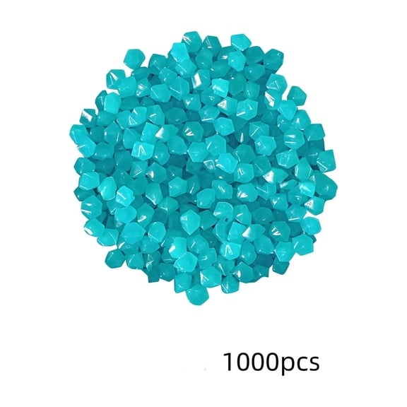 BPPEG 1000Pcs Night Guide Pebbles, Sky Blue Glowing Rocks for Outdoor Decor, Garden Lawn Yard, Walkway, Fish Tank, Pathway, Luminous Pebble Powered by Light Or Solar-Recharge Repeatedly