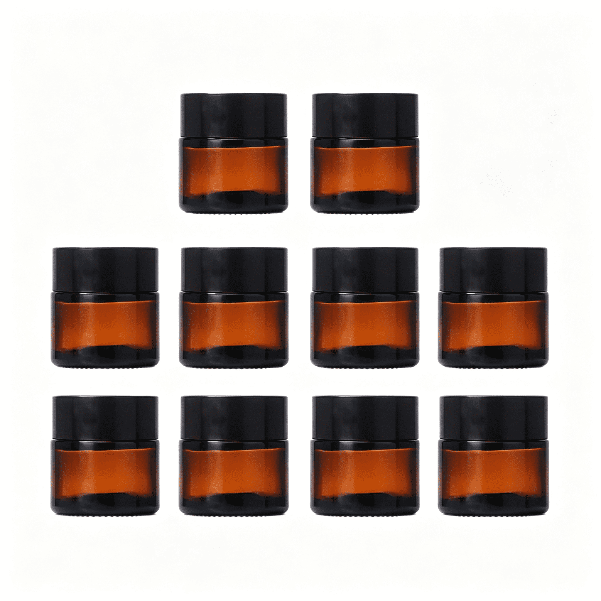 Makeup Sample Containers BPPEG 10Packs 0.36Oz Small Makeup Sample Jars Containers with Black ...