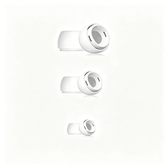 BPPEG 12Pcs Replacement Ear Tips for Airpods Pro/Airpods Pro 2 Silicon Ear Buds Tips with Portable Storage Box,Noise Reduction Hole(S/M/L)(6 Pairs)