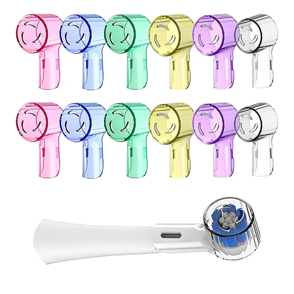 BPPEG 12Pcs Toothbrush Covers,Portable Ps Electric Toothbrush Cover,Toothbrush Cover for Home and Outdoor