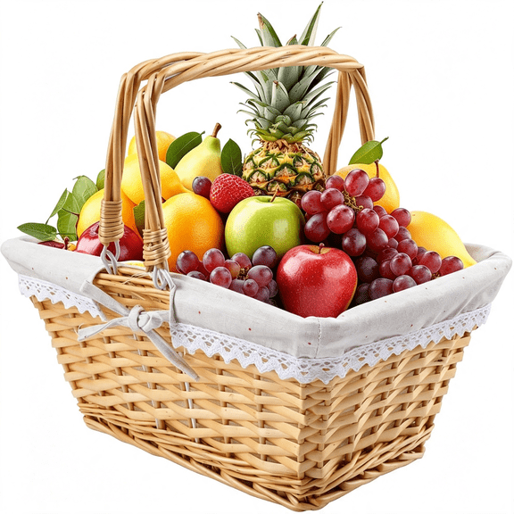 BPPEG 15 Inch Rectangle Willow Basket, Wicker Basket with Double Handle, 15X10.6X6.7 Inch Willow Woven Picnic Basket, Perfect for Easter, Picnic, Decor, Storage, and Wedding(Large & Natural Color)
