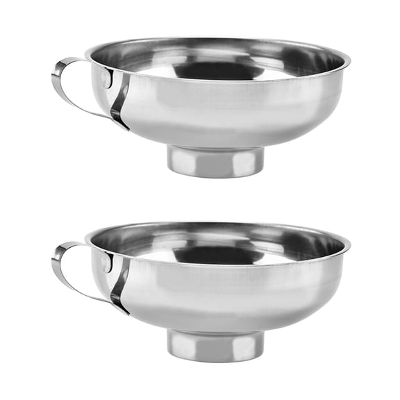 BPPEG 2-Piece Stainless Steel Kitchen Funnel Set with Removable Strainer,Dishwasher Safe for Easy and Precise Pouring Kitchen Funnel Set
