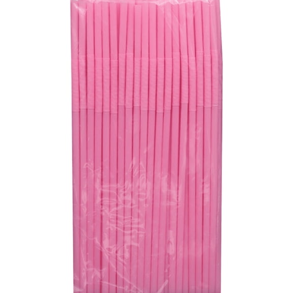 BPPEG 200 PCS Flexible Plastic Drinking Straws, Extra Long Colorful Disposable Bendy Party Fancy Straws