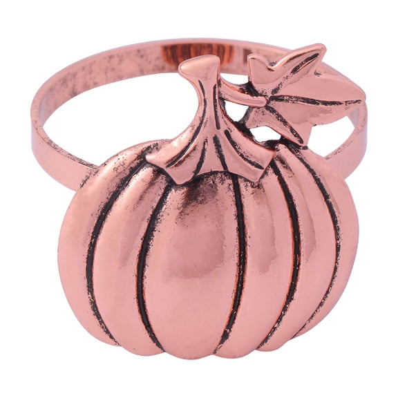 BPPEG 2026 New 14Pack Rustic Napkin Ring Pumpkin Shape for Fall Season Table Decoration Halloween Napkin Rings for Thanksgiving Dinner, Autumn Parties, Harvest Celebrations, Halloween Gatherings
