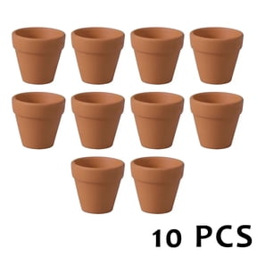BPPEG 2026 New 2 Inch Small Mini Terracotta Pots-10 Pack Terra Cotta Succulents Flowerpot with Drainage,Clay Ceramic Pottery Planter for Indoor/Outdoor Plants,Crafts,Wedding Favor