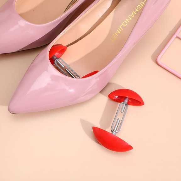 BPPEG 2026 New Pair of Mini Adjustable Shoe Stretchers Shapers Width Extenders Shoe Expander for Shoes,Boots,Sneakers (Red)
