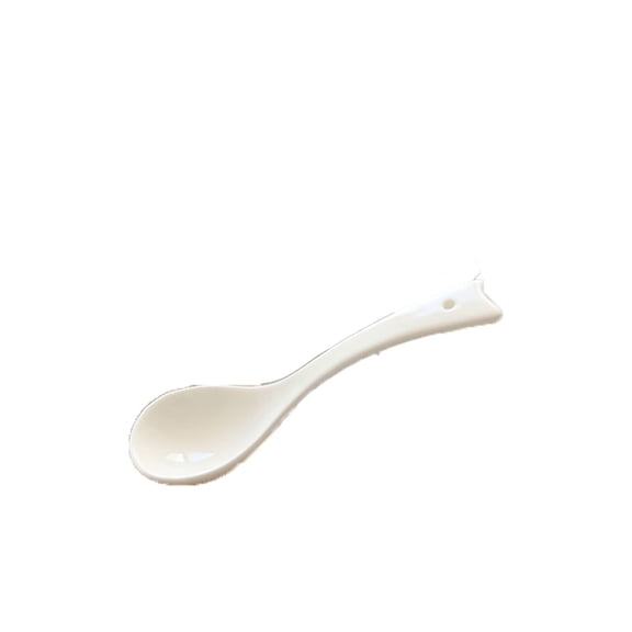 BPPEG 2026 New Soup Spoons Pure White Tea Spoons Simple Design Spoon Set for Tea Soups Desserts Light Meals Family Gatherings.