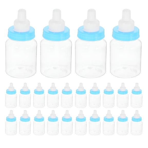 BPPEG 24 Pack Mini Baby Bottle Party Favors, Plastic Candy Containers