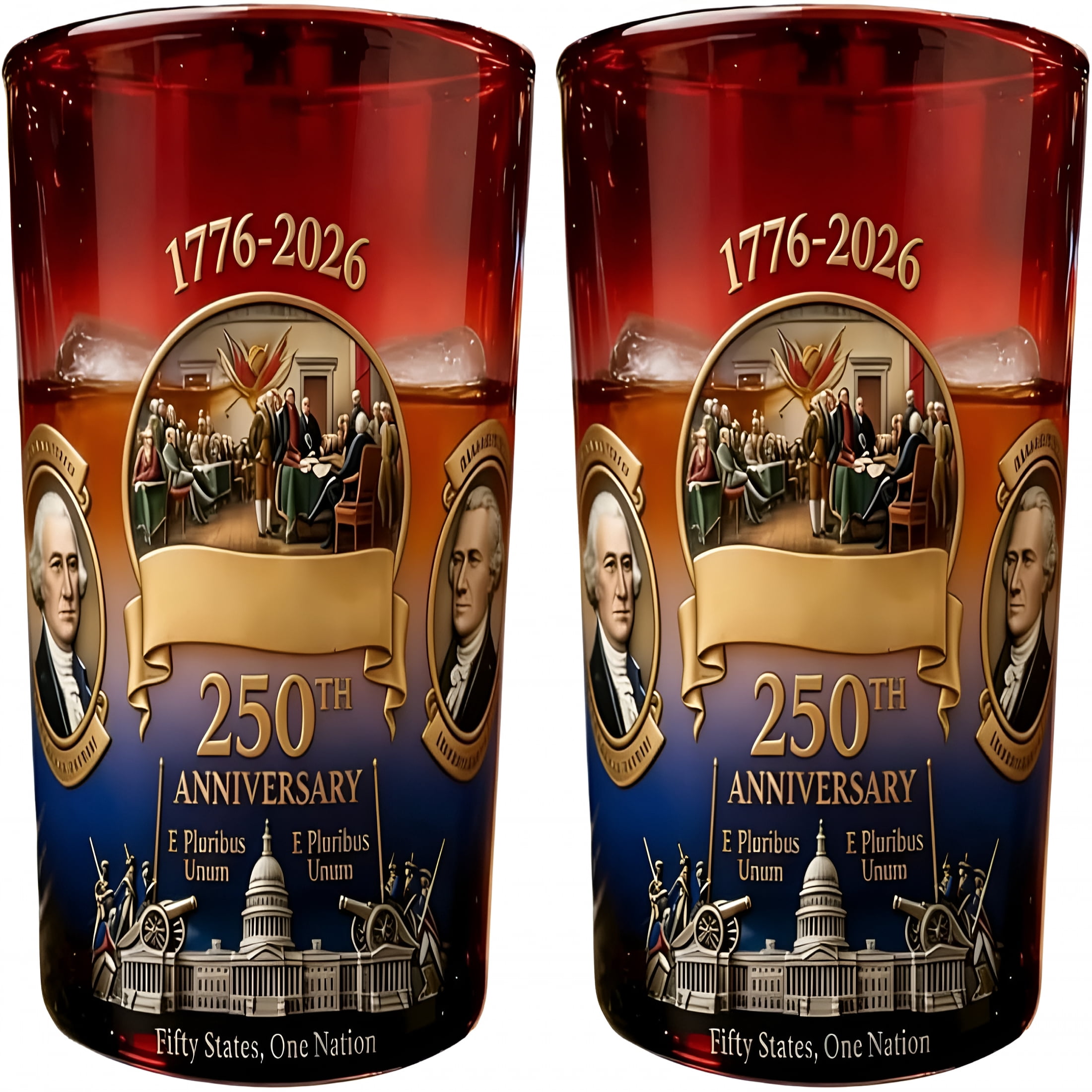 BPPEG 250 Anniversaries Whiskey Bottle, 2Pcs 250 Anniversaries Whiskey ...