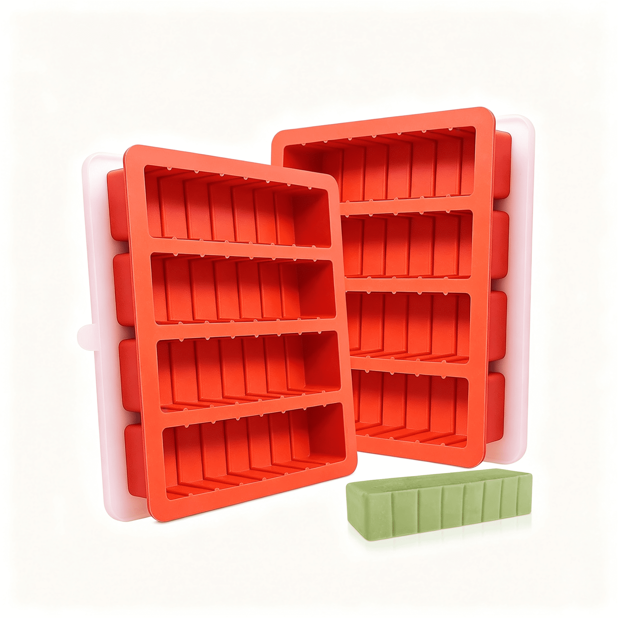 BPPEG 2Pcs Silicone Butter Tray with Lid,Non-Stick Silicone Butter Mold ...