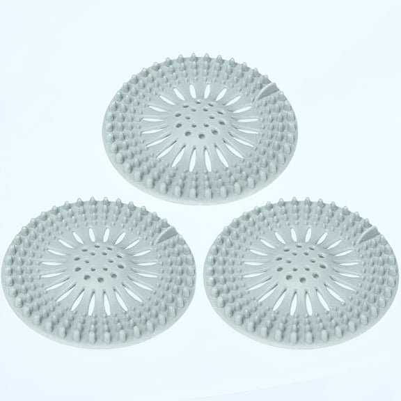 BPPEG 3 Pack Pet Dog Hair Catcher Shower Drain Cover,Hair Stopper Drain Protector Universal Rubber Sink Strainer for Bathtub Kitchen and Bathroom Bath Tub Drain Stoppers