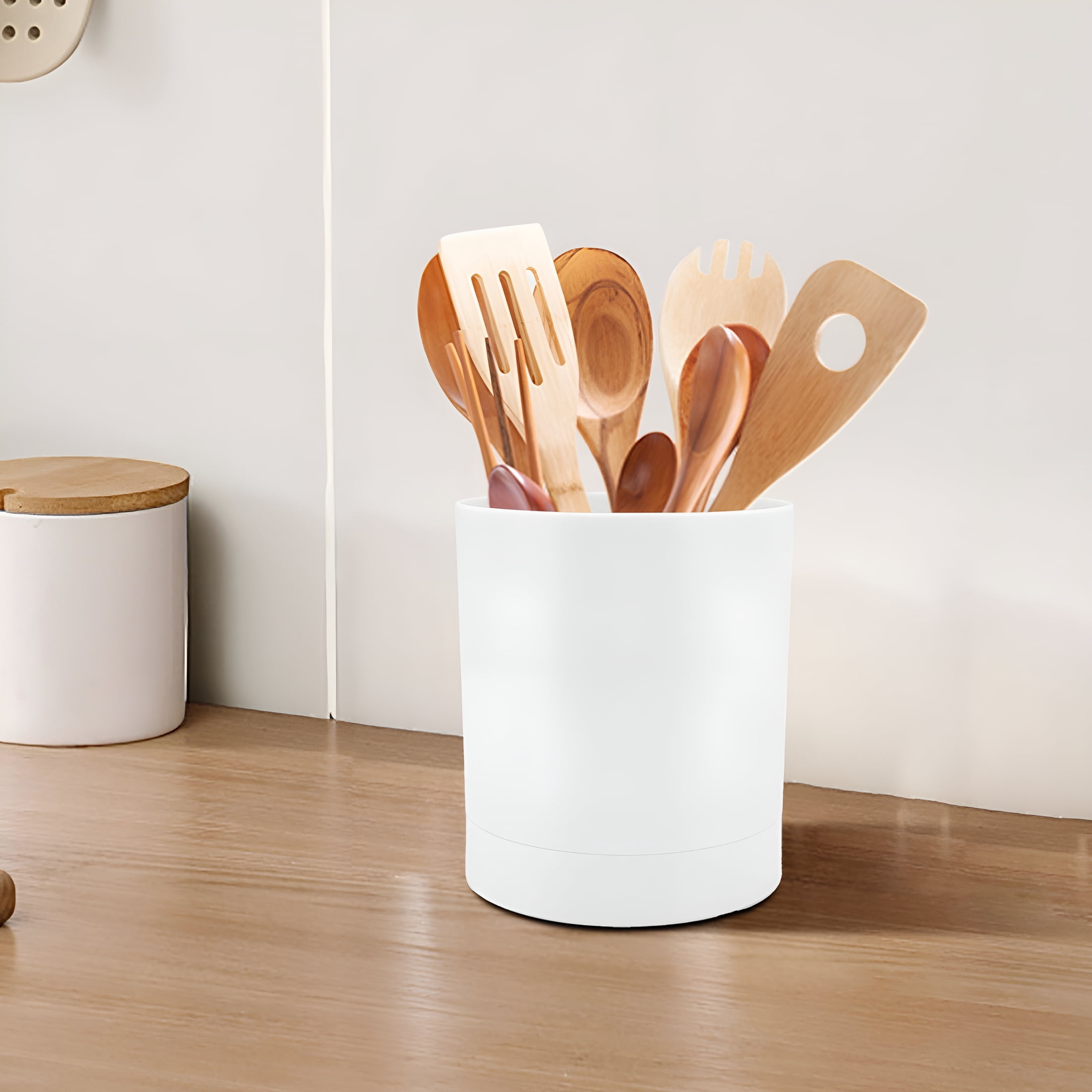 BPPEG 360 Degree Rotating Utensil Holder,Kitchen Cooking Utensil Crock ...