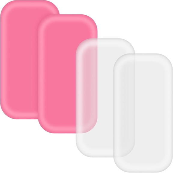BPPEG 4 Pieces Silicone Lash Pad Rectangle Silicone Eyelash Extension Pad Loose False Lashes Holder Lash Grafting Gasket Pallet Reusable Silicone Pad Eyelash for Lash Extension Tools
