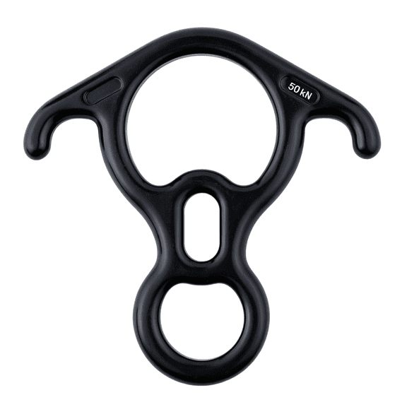 BPPEG 40Kn Rescue Figure 8 Descender, Large Bent-Ear Belaying and Rappelling Gear Belay Device for Rock Climbing Peak Rescue 7075 Aluminum Alloy Figure 8 Descender