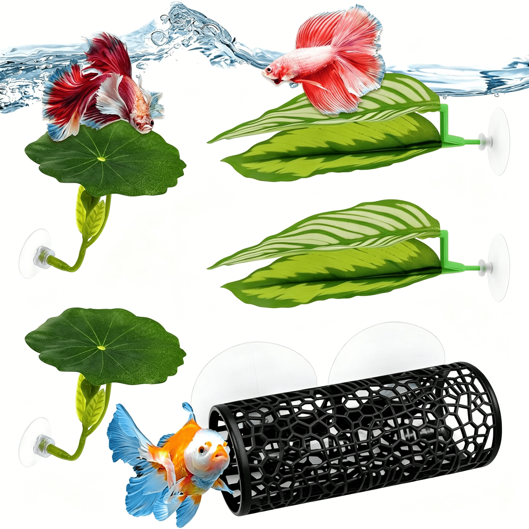 amazon betta fish accessories JJMOLLE Tank Accessories, 3PCS Betta Fish Tank Decor Shells Creating a Perfect Betta Tank