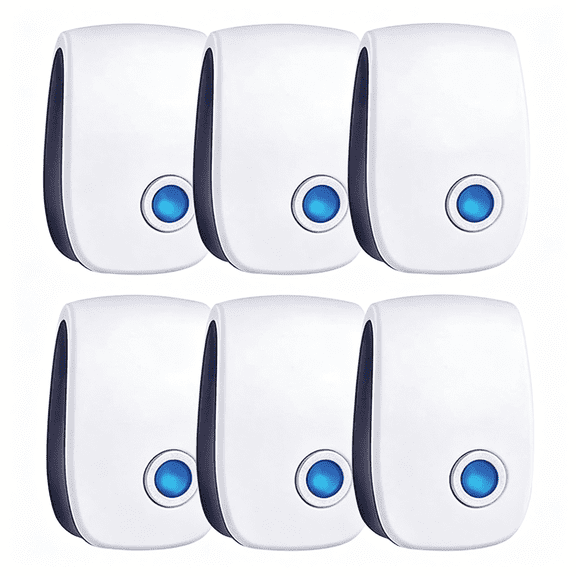 BPPEG 6 Pack Ultrasonic Ler, Mouse Traps Indoor for Home Mosquito Lent Electronic Pest Lent Plug in Cockroaches, Mice, Spiders, Ants, Bugs for House Kitchen Garage