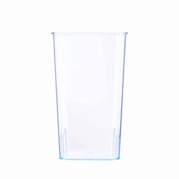 BPPEG Acrylic Flower Vase,Clear Square Tapered Table Flowers Vase Decorative Centerpiece for Home Kitchen Wedding Decorations,Unbreakable Plastic Vase for Flowers,Cube Shape