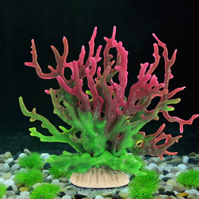 BPPEG Artificial Coral, Fake Coral Reef Decor, Lifelike Aquarium ...