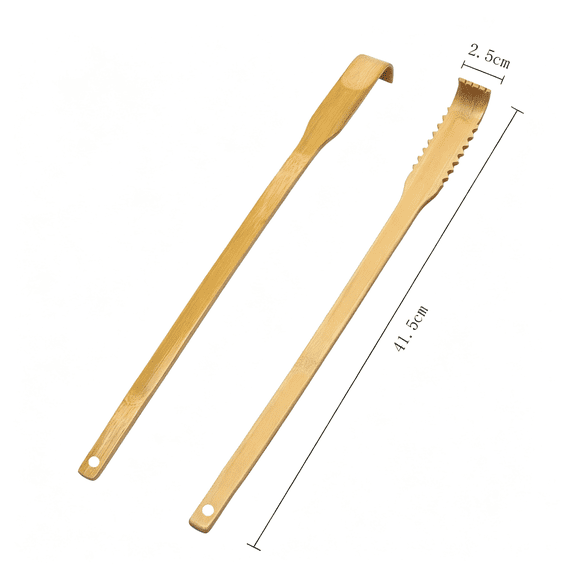 BPPEG Bamboo Back Scratcher 4 Pcs,16.5" Wooden Back Scratchers|Strong Sturdy Self-Massager for Scratching Itches on Back,Arm,Leg,Head,Body, Gift for Pregnant Women,Elderly