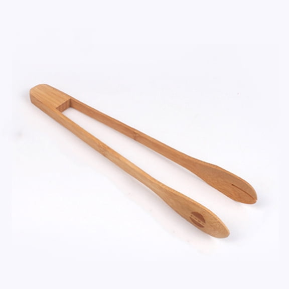 BPPEG Bamboo Tong,bamboo cooking utensils,wooden tongs for cooking,12"