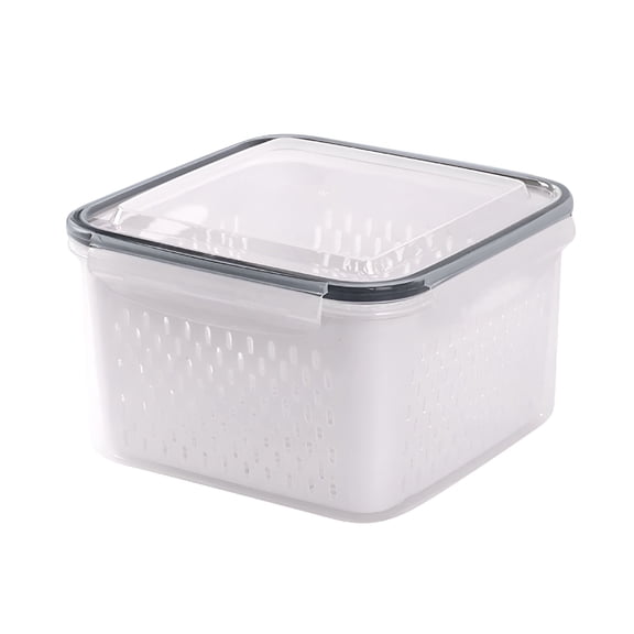 BPPEG Berry Keeper Box Container Fruit Storage Containers for Fridge,Produce Saver Food Storage Containers with Lid and Removable Drain Basket