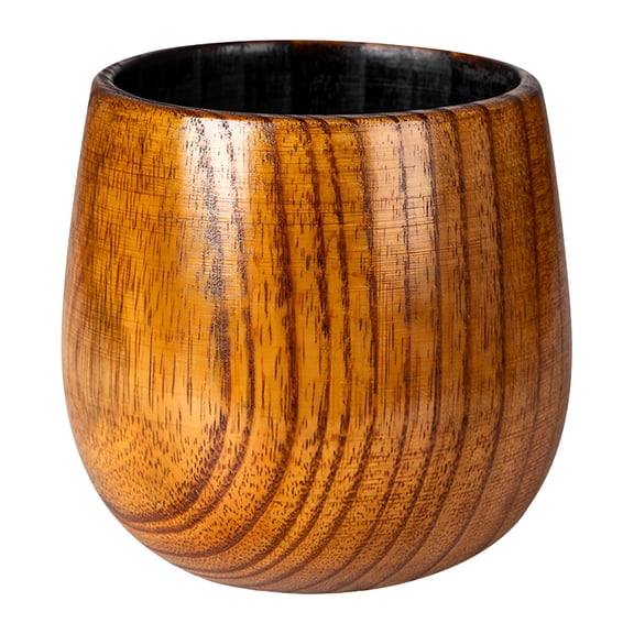 BPPEG Charred Wooden Bourbon Drinking Glass,Whiskey Tumbler,Bourbon Gifts for Men - Wooden Old Fashioned Glass | Great Whiskey Gifts for Men