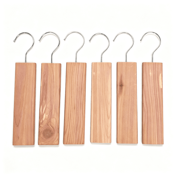 BPPEG Closet Storage Accessories (Cedar Hanging Blocks 6/Pk),Cedar Blocks for Clothes Storage Fresh Scented