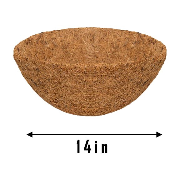 BPPEG Coco Coir Liner Replacement, 8-16 Inch Plant Hanging Basket Coco Liners Replacement, 100% Natural Round Coconut Coco for Hanging Basket Flowers/Vegetables Make Mom's Day