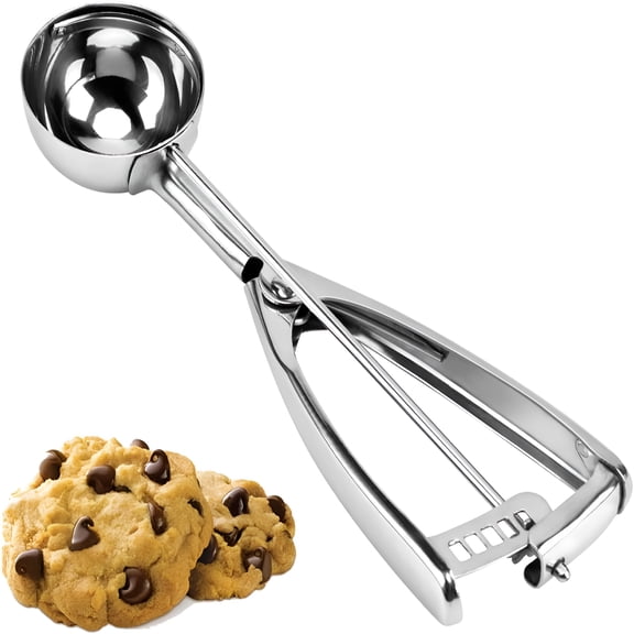 BPPEG Cookie Scoop,Ice Cream Scoop,18/8 Stainless Steel,Cookie Scoops for Baking,2Tbsp/30Ml/1Oz Cookie Dough Scoop,Ice Cream Scooper with Trigger Release,Cookie Scooper for Baking