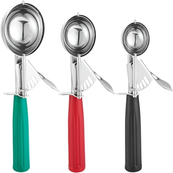 BPPEG Cookie Scoops Set of 3, Stainless Steel, Large Medium Small Sizes, for Baking, Cooking, Kitchen, Home, Gifting.