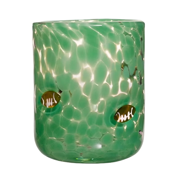 BPPEG Cute Icon Juice Glasses,14Oz Icon Stemless Drinking Glasses Set,Halloween Thanksgiving Xmas Gifts for Man Women,Ideal for Party Drinkware Green Drinking Glasses