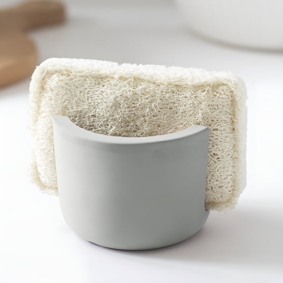 BPPEG Diatomite Sponge Holder for Kitchen Counter, Drying Rack, Quick Drying Diatomaceous Earth Sink Organizer, Stone Sponge Caddy Organizer, Face Sponge Holder
