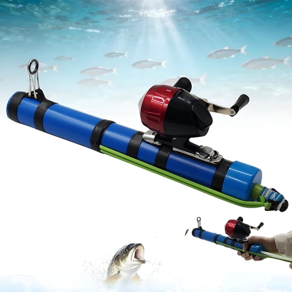 BPPEG Fishing Catapult Rod, Portable Lure Tools, Slingshot Fishing Reel, Professional Shooting Hunting Lure Fishing Tools for Saltwater & Freshwater, For Travel & Outdoor Anglers