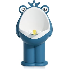 BPPEG Frog Pee Training,Standing Potty Training Urinal for Boys Toilet with Funny Aiming Target - Interactive Frog Urinal Potty Training,Deep Blue