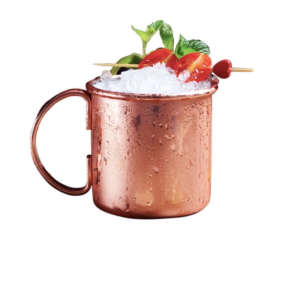 BPPEG Glass Water Bottle,Pure Copper Mug 12Oz, Authentic Moscow Mule Cup - 100% Pure Copper with Hammered Finish, Ideal for Cocktails, Iced Coffee, Beer & Vintage Bar Ware, Classic Gift Set