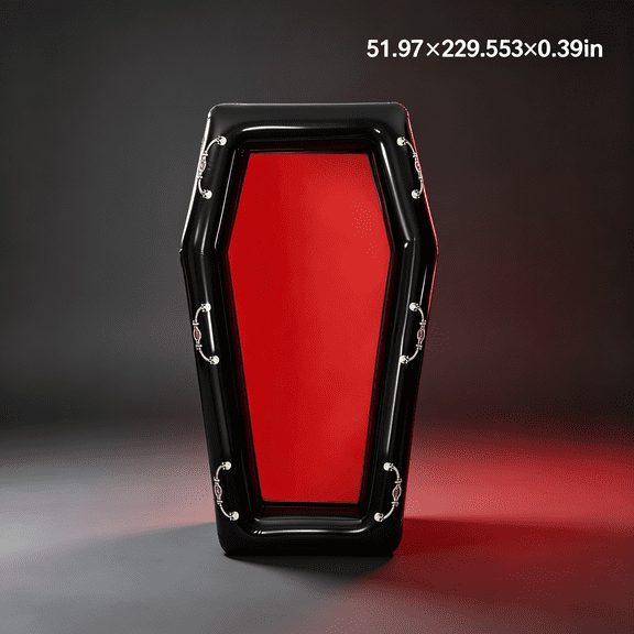 BPPEG Hallowee Inflatable Coffin Cooler Pool Floating Beverage,halloween pool decorations Containers Inflatable Drink Cooler Beverage Holder for Halloween Pool Party