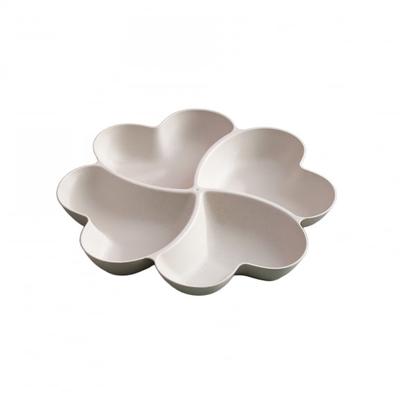 BPPEG Heart Shaped Snack Tray,Partitioned Candy Nut Serving Dish,Living Room Fruit Display Platter for Holiday Parties,Decorative Home Centerpiece Heart Shaped Dish