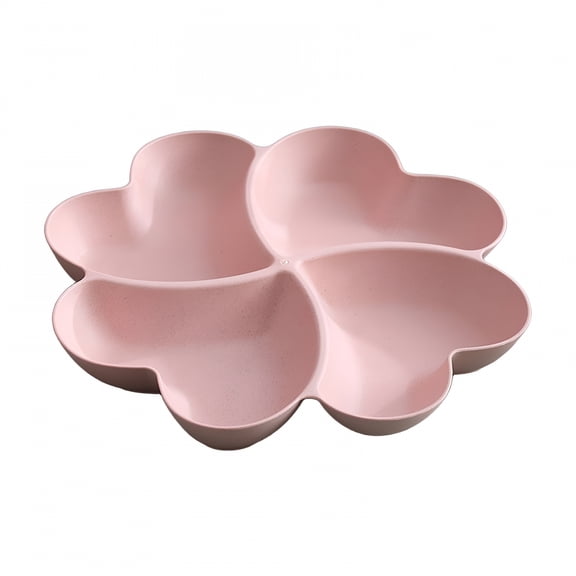 BPPEG Heart Shaped Snack Tray,Partitioned Candy Nut Serving Dish,Living Room Fruit Display Platter for Holiday Parties,Decorative Home Centerpiece Valentines Serving Tray