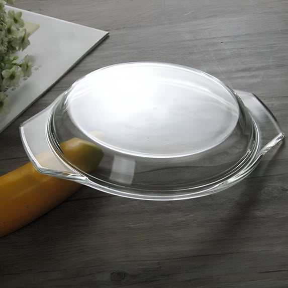 BPPEG Heat Resistant Microwave Splatter Cover Clear Glass Lid for Food for Dish Heating and Serving Kitchen Gadget Microwave Food Cover