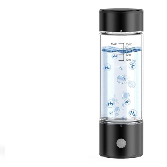 BPPEG Hydrogen Water Bottle, 2200Ppb in 3 Mins Hydrogen Water Generator, Spe Pem Technology, 14Oz Portable Hydro Water Machine for Home, Travel, Gym | Best Health Gift for Family & Friends