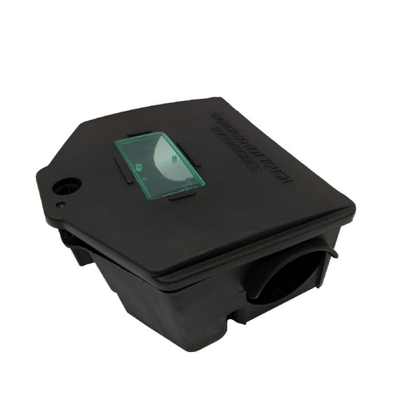 BPPEG Large Rat Bait Station, Waterproof Mouse Poison Box for Outdoor & Indoor Pest Control, Garden, Basement