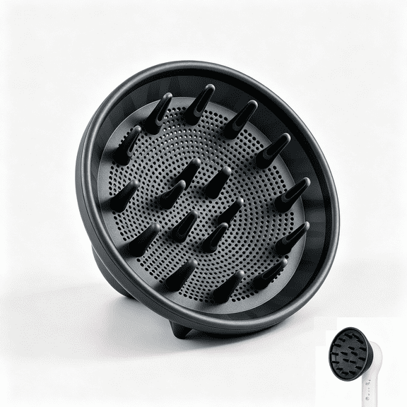 BPPEG Magnetic Diffuser Compatible with Hair Axia HaloRing Ionic Dryer,Hair Dryer Attachment Reduces Frizz for Defined Bouncy Curls,Waves hair diffuser attachment