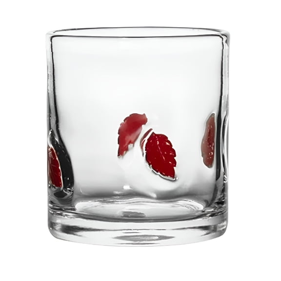 BPPEG Maple Leaf Icon Juice Glasses - 14Oz Old Fashioned Icon Stemless Wine Drinking Juice Cocktail Coffee Glasses Cups for Women Home Summer Party Supplies Gift Halloween Wine Glasses