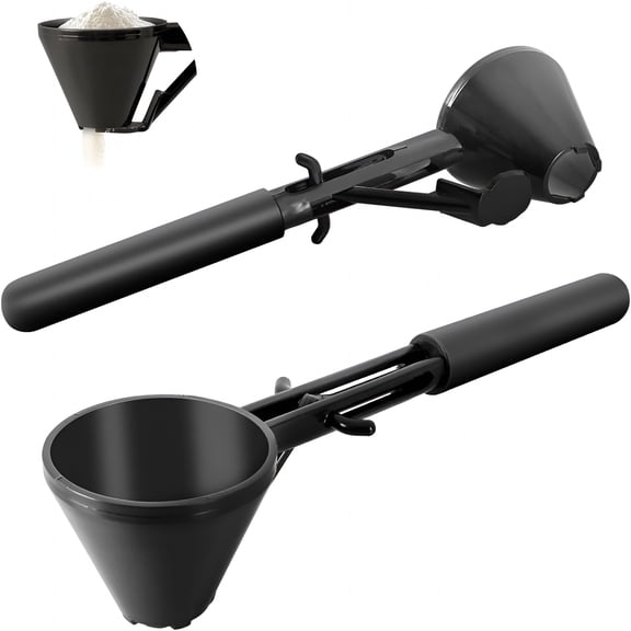 BPPEG Measuring Scoop with Funnel for Filling Water Bottles with Protein Powder Milk Powder Filling Reusable K Cup Coffee Capsule with Coffee Grounds