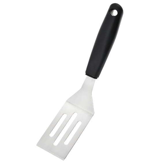 ACDANC Mini Chef Serving Spatula Turner for Serving Flipping Small Icing Small Metal Grill Spatula for Pancakes Pie Cookies Or Barbecue Etc Metal Spatulas,Black,One Size Small Metal Spatula