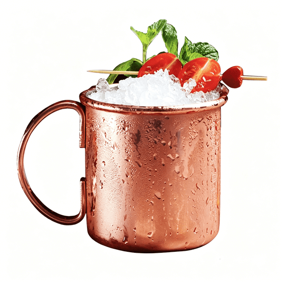 BPPEG Moscow Mule Copper Mugs | Food Grade 100% Pure Copper Cups | Handcrafted W/Lacquered Hammered Finish, Smooth Rounded Lip, Ergonomic Handle (No Rivet) Copper Cups