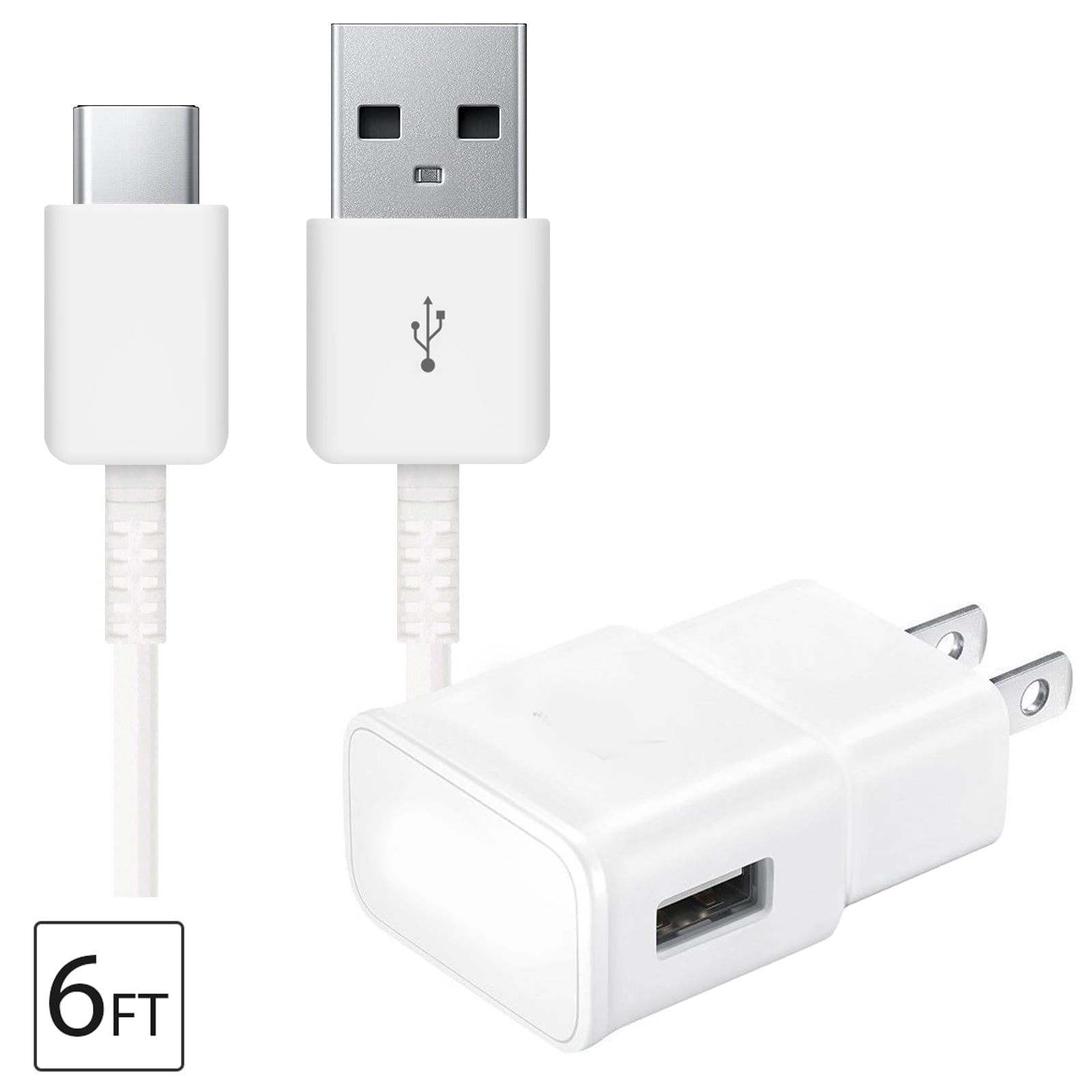BPPEG Original Usb-C Type C Cable Data Sync Cord + Usb Wall Charger ...