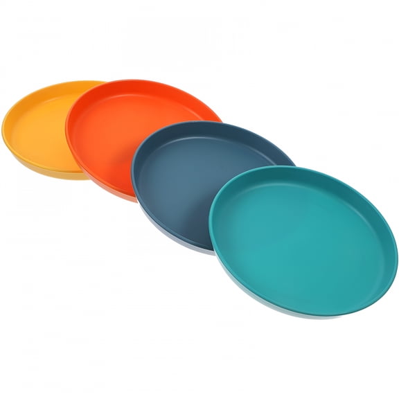 BPPEG Pet Feeding Plate Assorted Color Plastic 4Pcs
